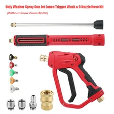 Pressure Washer Gun Car Wash Soap Lance Cannon Spray Jet Bottle Snow Foam Kit US