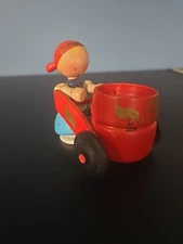 Vintage Wood Toothpick Holder Vintage Wooden Doll Toothpick Holder Kitchen Decor