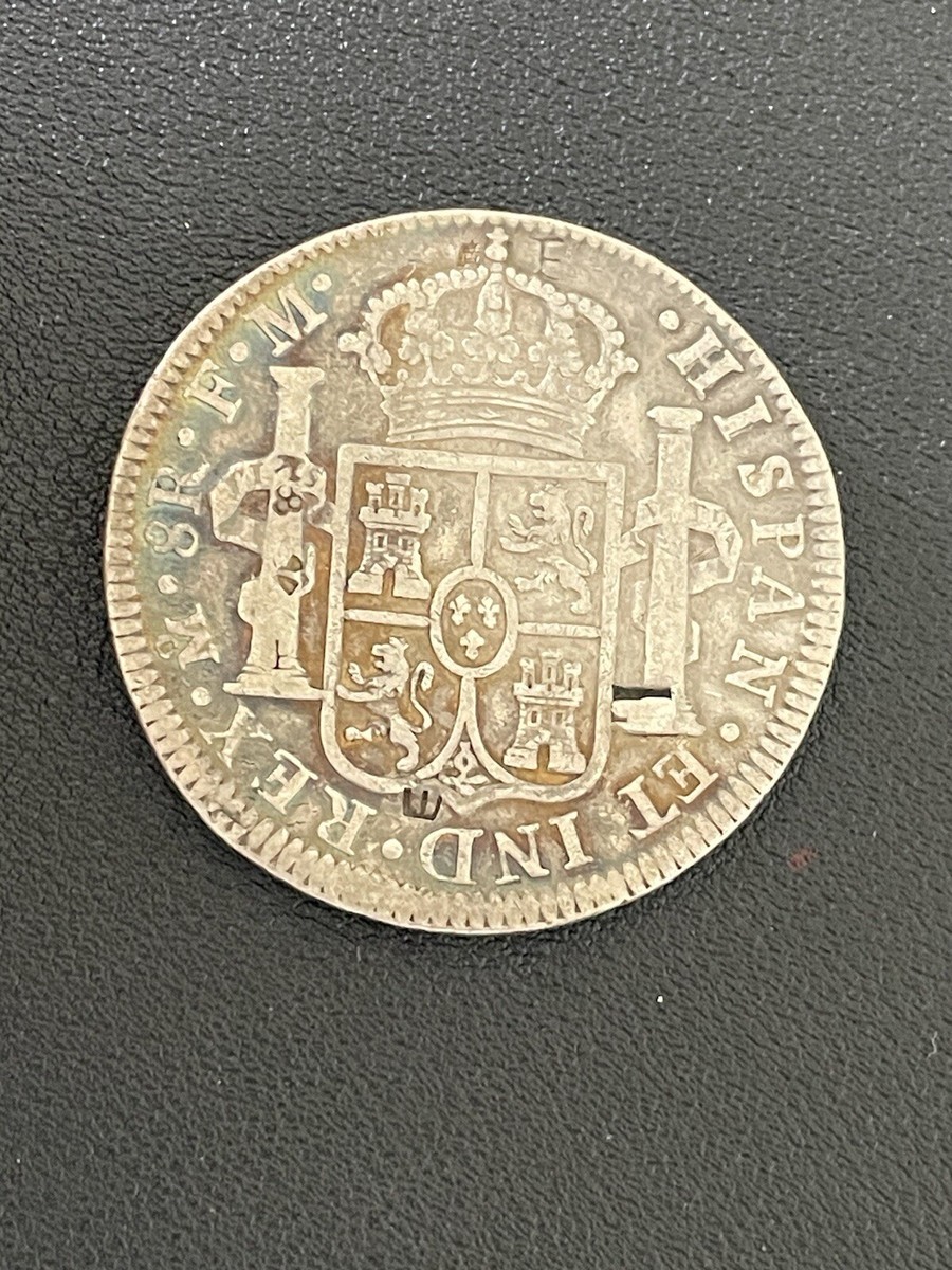 Mexico 1794 Mo Silver 8 Reales Charles IV Chop marked (X137