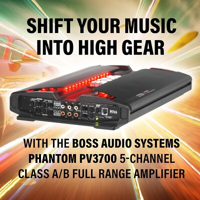 BOSS PHANTOM 3700W アンプ BOSS Audio Systems PV3700 Phantom Series 5 Channel Class A/B