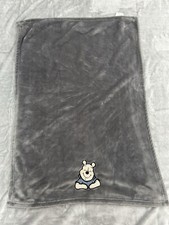 Disney Baby Forever Pooh Gray Bear Baby Blanket by Lambs  Ivy
