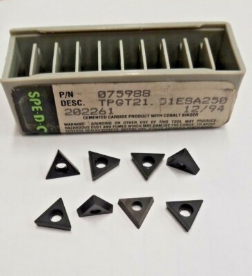 8 PIECES, SPE-D-CUT, TPGT 21.51E SA250 CARBIDE INSERTS    F195