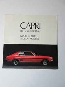 1970 MERCURY CAPRI SALES BROCHURE / FOLDER / SPECIFICATION SHEET