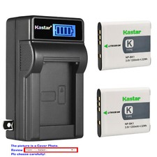 Kastar Battery LCD Wall Charger for Sony Genuine NP-BK1 Battery and Sony BC-CSK