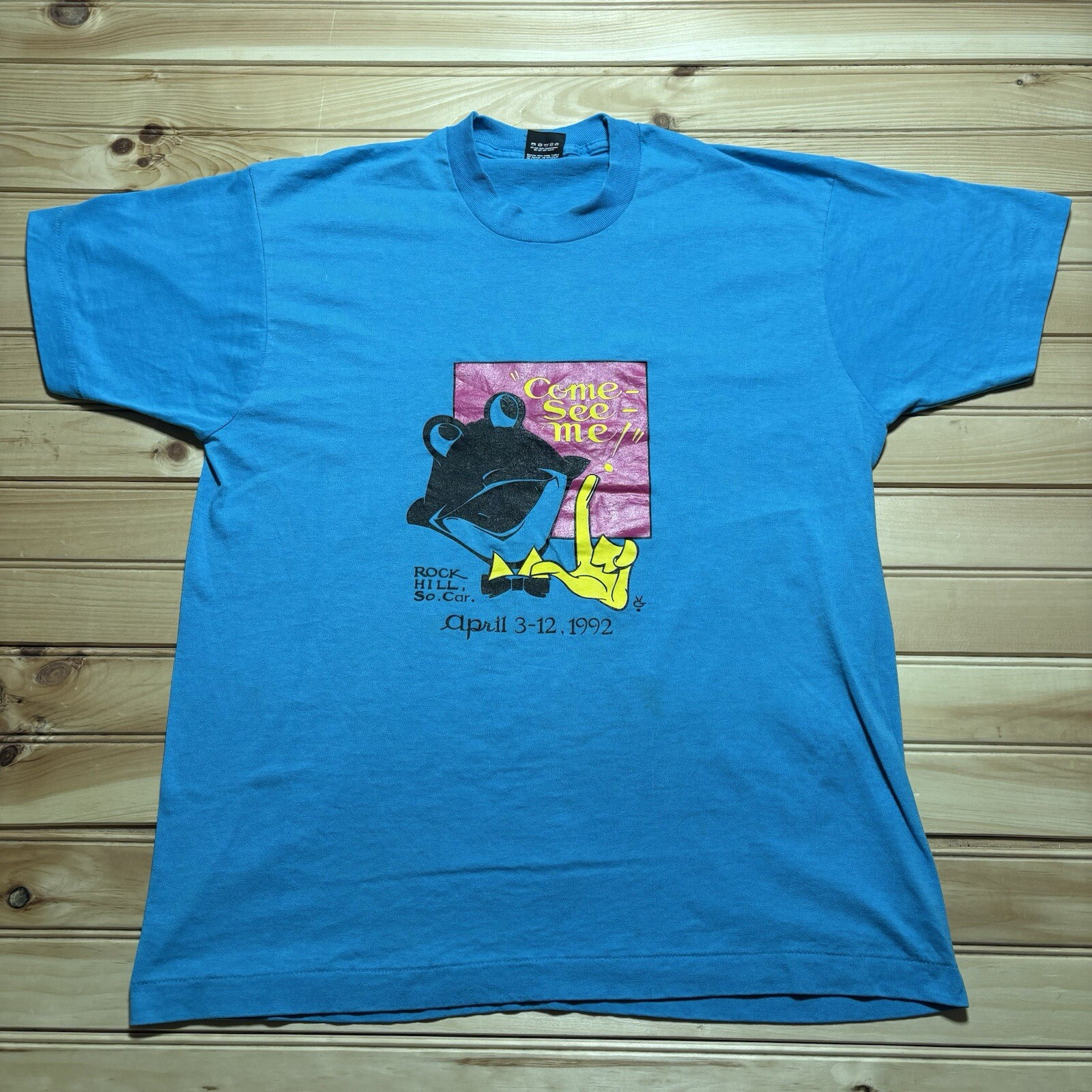 Vintage 90s Come See Me Rock Hill Music Festival  South Carolina 1992 Shirt - XL