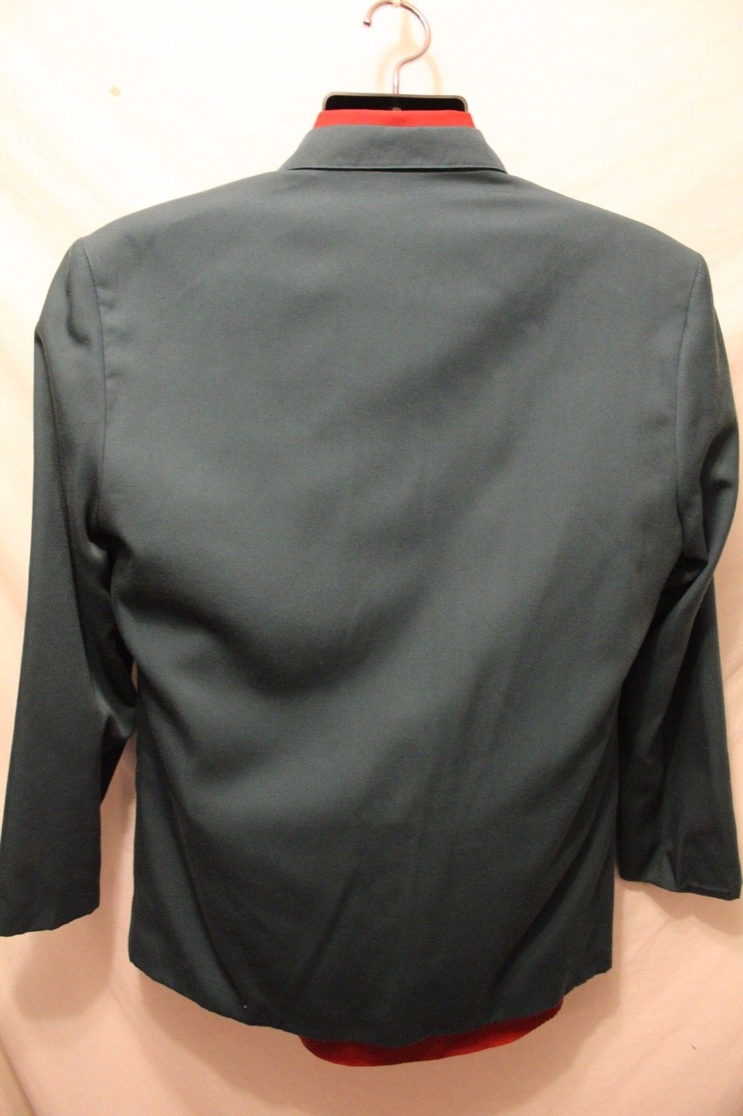 Checkpoint Blazer Polyester Blend Green Double Br… - image 4