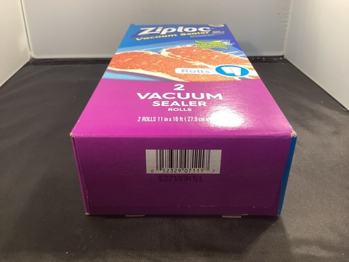 NEW! Ziploc Vacuum Sealer Roll Refill 11”X 16’ - 2 Rolls Per Package - Picture 3 of 4