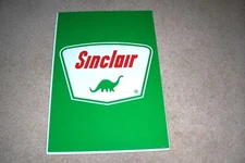 Sinclair Gasoline Metal Pump Plate Sign Dino 19 1/2 X 13 1/2