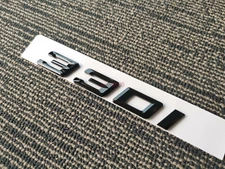 Gloss Black FOR BMW 3 330i Badge Rear Trunk Tailgate Emblem Decal Sticker