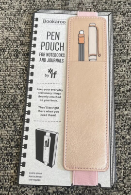 Bookaroo Pen Pouch - Rose-Gold 5035393407070 | Brand New | For 2 Pens/pencils