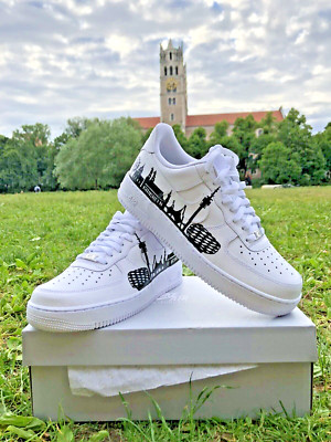 Air Force 1 Nike München Skyline Custom Neu EU44 DSWT US10 Munich Deadstock Weiß