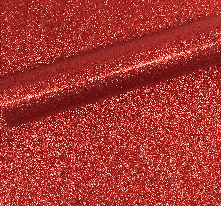 SYNTEGO NON SHED GLITTER PAPER 10 A4 RED NON SHED SOFT TOUCH GLITTER PAPER, WHITE BACKED, CHRISTMAS APP 150GSM