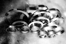 1.4571 Anneaux X6CrNiMoTi17-12-2 V4A Acier Inoxydable Brides Acier Creux Disq...