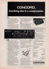 Concord - Car Audio - Original Magazine Ad -