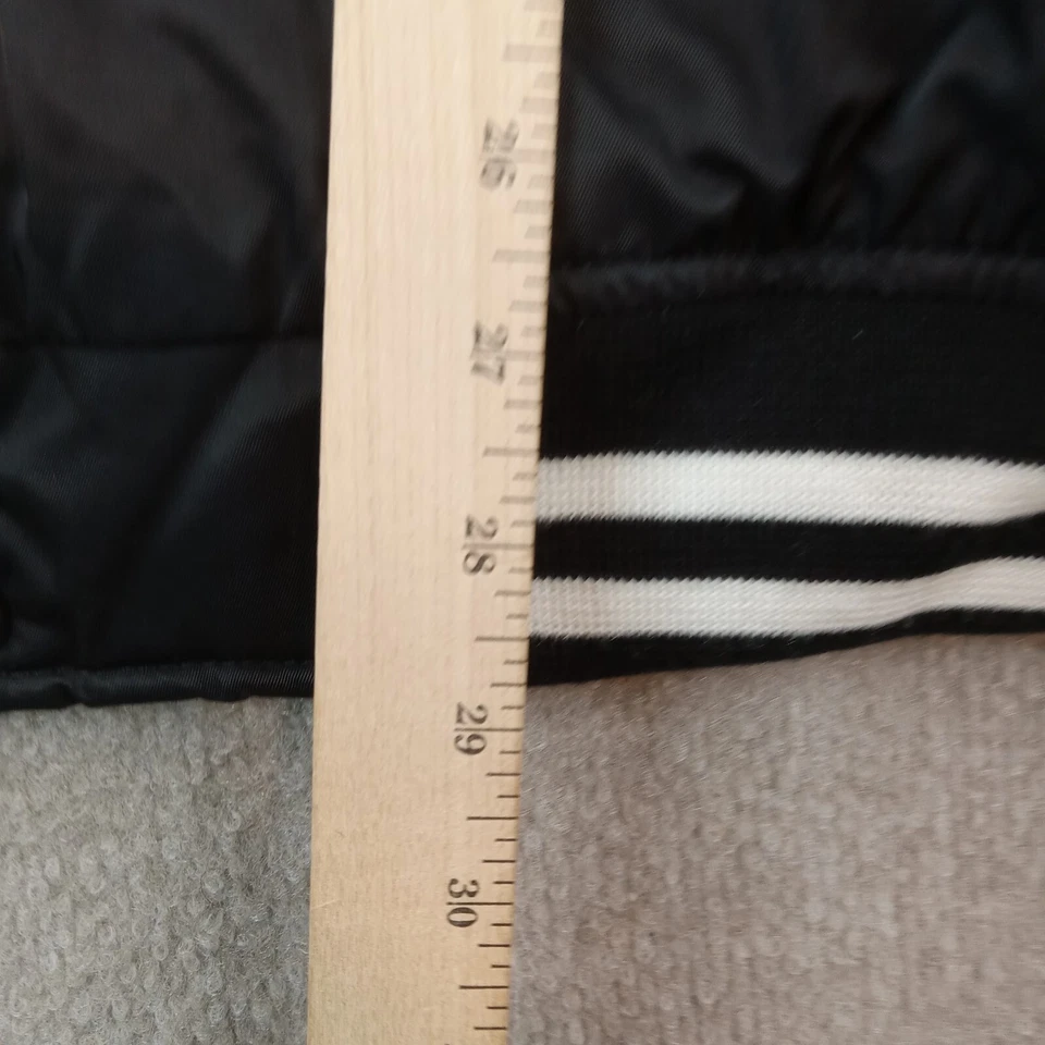 Chaqueta de Carreras Joe Gibbs Para Hombres XL Negra Botón Delantero Arrancador Informal Bombardero Foto 3 de 4