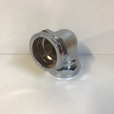 54 MM VERCHROMTER DRUCKBOGEN IDEAL SANITÄR HAUS ODER BÜRO
