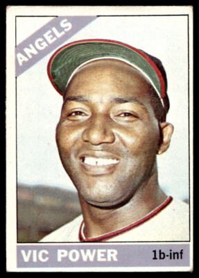 1966 Topps #192 Vic Power California Angels VG-VGEX SET BREAK! | eBay