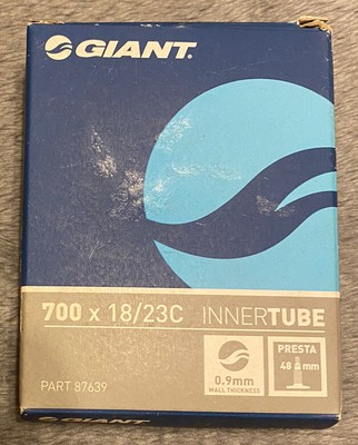 Bicycle Giant Bike Tube 700 x 18-23c Presta 48mm .9mm Was Thickness Part #87639