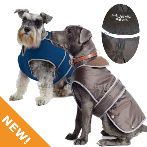 Ancol Muddy Paws Stormguard Dog Fleece Line Coat and Chest Protector
