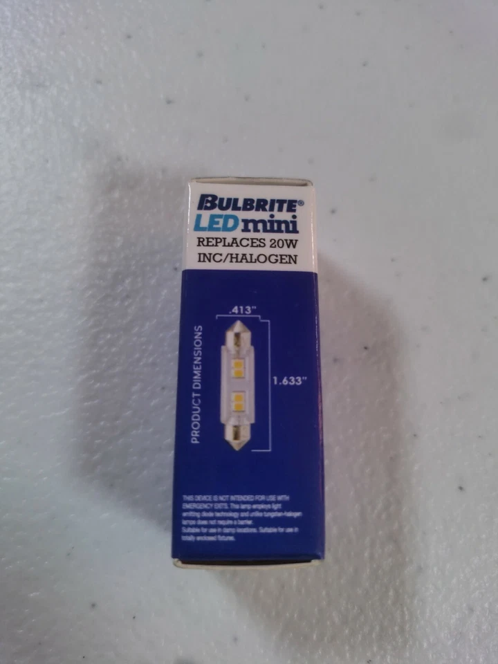 Bulbrite LED Mini 770614 LED1/FEST/27K/24/2 20W Halogen T3 Clear festoon - Image 2 of 4