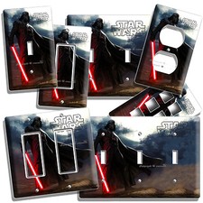 ESPADA ROJA DARTH VADER STAR WARS FUERZA OSCURA INTERRUPTOR DE LUZ TOMA DE CORRIENTE PLACA DE PARED ARTE HD