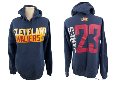 Cleveland Cavaliers Hoodie Small LEBRON JAMES 23 Navy Blue NBA