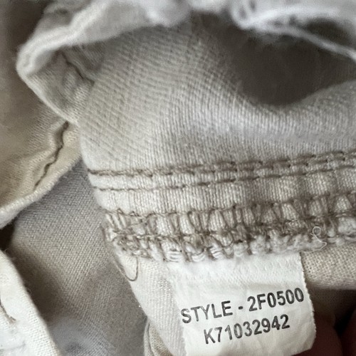 VTG Abercrombie Pants Kids Size 10 Beige A 92 Paratrooper Cargo Military Y2K - Picture 5 of 12