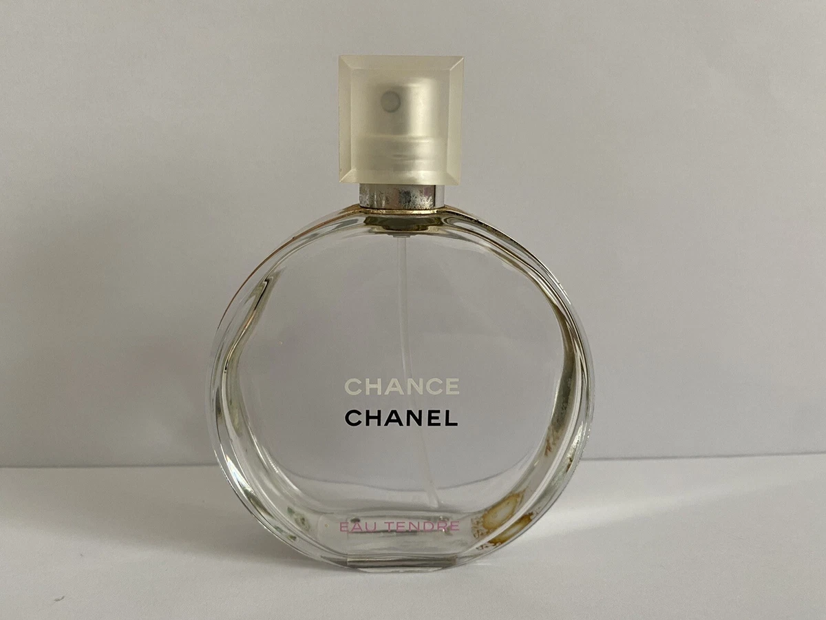 EMPTY Genuine CHANEL Chance Eau Tendre 2x Boxes + 1x Bottle 100ml EMPTY Genuine