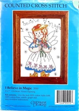 Needlecraft Kit Vtg 1994 Candamar Designs 14-Ct Cross Stitch BELIEVE IN  MAGIC