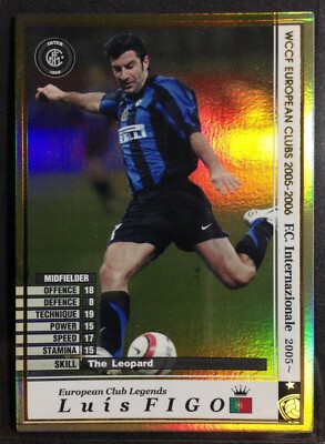2005-06 Panini WCCF All Time Legends ATLE Luis Figo Inter Milan