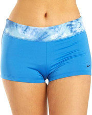 Nike Swim Women's Ladies Kick Short Blue Tie Dye Bottom Move To Zero XS XL New