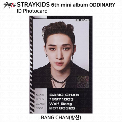 Stray Kids 6th Mini Album Oddinary Official ID Card Photocard KPOP