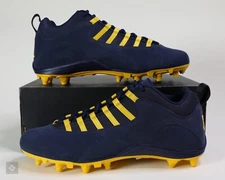 Nike Jordan 10 Low Alpha Michigan Player Exclusive Football Cleats Size 11-13