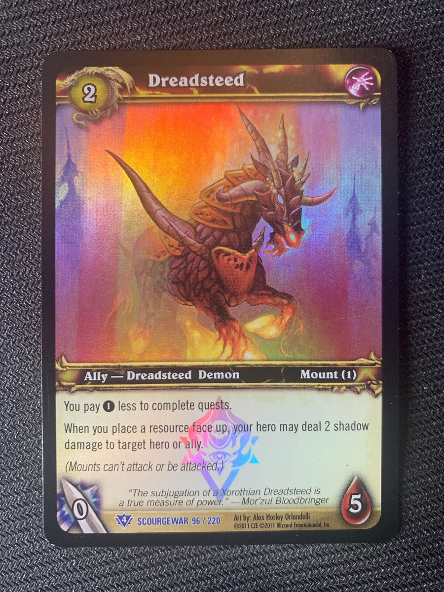 World of Warcraft WoW TCG Promo - Foil Dreadsteed (ULTRA RARE) World of Warcraft WoW TCG Promo - Foil Dreadsteed (ULTRA RARE)