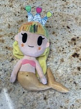 Tokidoki Mermaid Goldie Princess 10” Aurora Yellow Blonde Anime Crown Plush EUC!