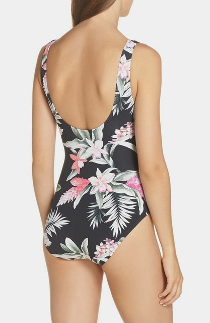 ginger flowers ruffle swim dress