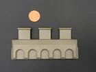 Playmobil Part - Vintage Light gray Battlement Long Section Medieval Castle Wall