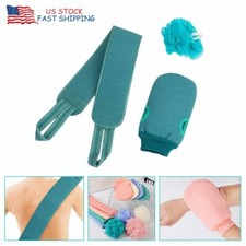 Exfoliating Back Scrubber Set Gloves Mitt Bath Scrub Loofah Sponge for Shower
