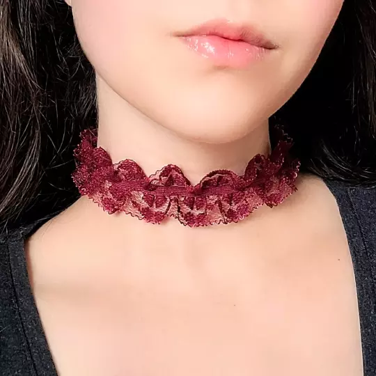 Ruffle choker sale