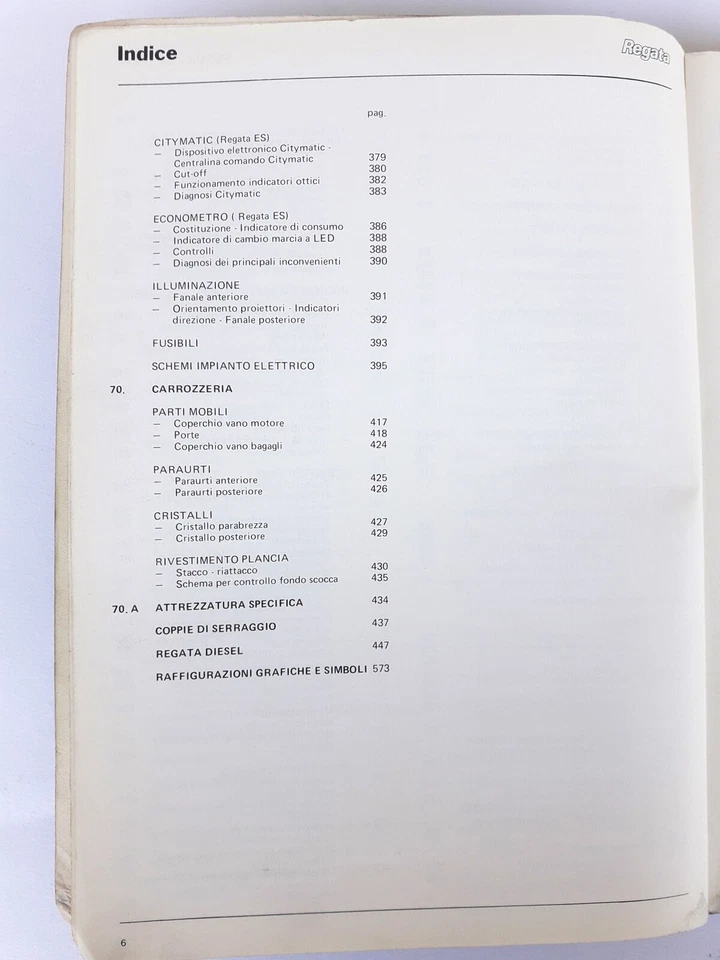 Manuale Assistenza Tecnica Fiat Regata - Immagine 3 di 4