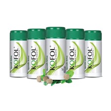 Pack of 5 X Charak Pharma KOFOL Ayurvedic 60 Pills Sugar Free for Sore Throat