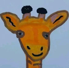 G.A.Titan Impressionism Painting Abstract Giraffe Expressionism Whimsical Animal