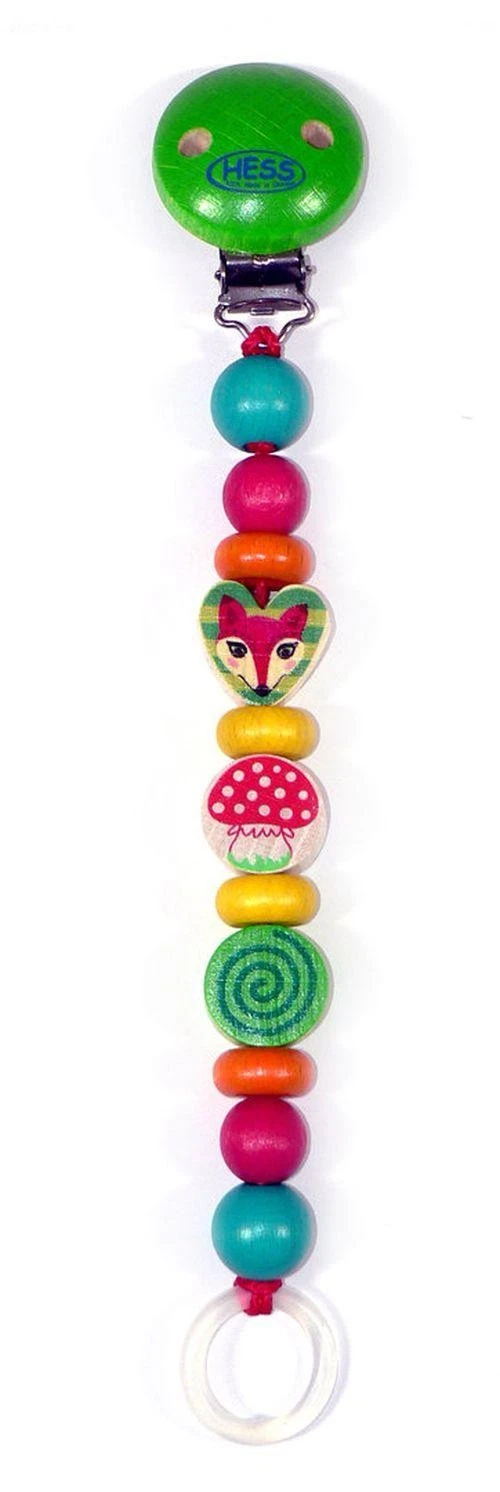 Baby Toy Pacifier Chain Forest Animals 35x20x210mm NEW Pacifier Nipple