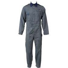 Original RAF Worker Overalls - Grey Blue-Genuine British Army Surplus-Full zip