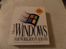 Microsoft Windows for Workgroups Add-on Upgrade for 3.1. 1994 NICE