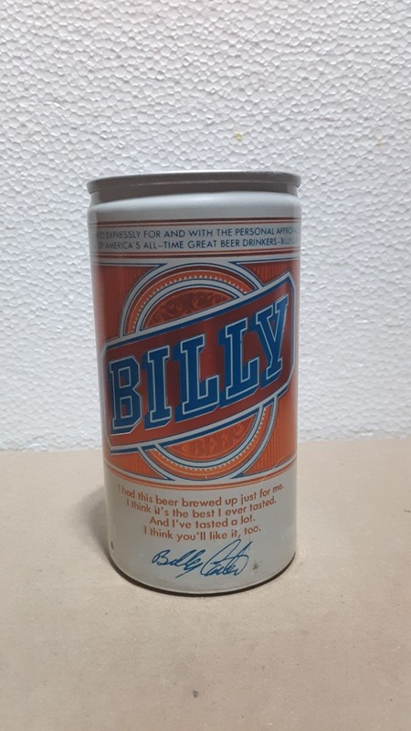Billy Beer Can, empty, by Pearl Brewing Co., San Antonio, TX. 