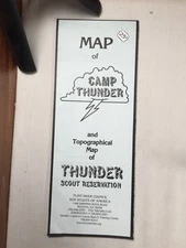 Thunder Scout Reservation Flint River Council Map BSA Paperwork