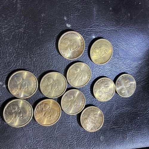 Rare 2000 P Sacagawea One Dollar US Liberty Gold Color Coin 11 Of Them For Sale