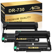 DR730 Drum Unit For Brother TN760 DCP-L2550DW HL-L2370DW L2350DW MFC-L2690DW 2PK