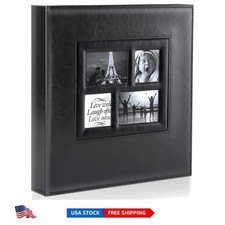 Luxury 4x6 Leather Photo Album - Accommodates 500 Horizontal  Vertical Photos